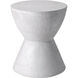 Logan 18 X 15 inch White Outdoor End Table